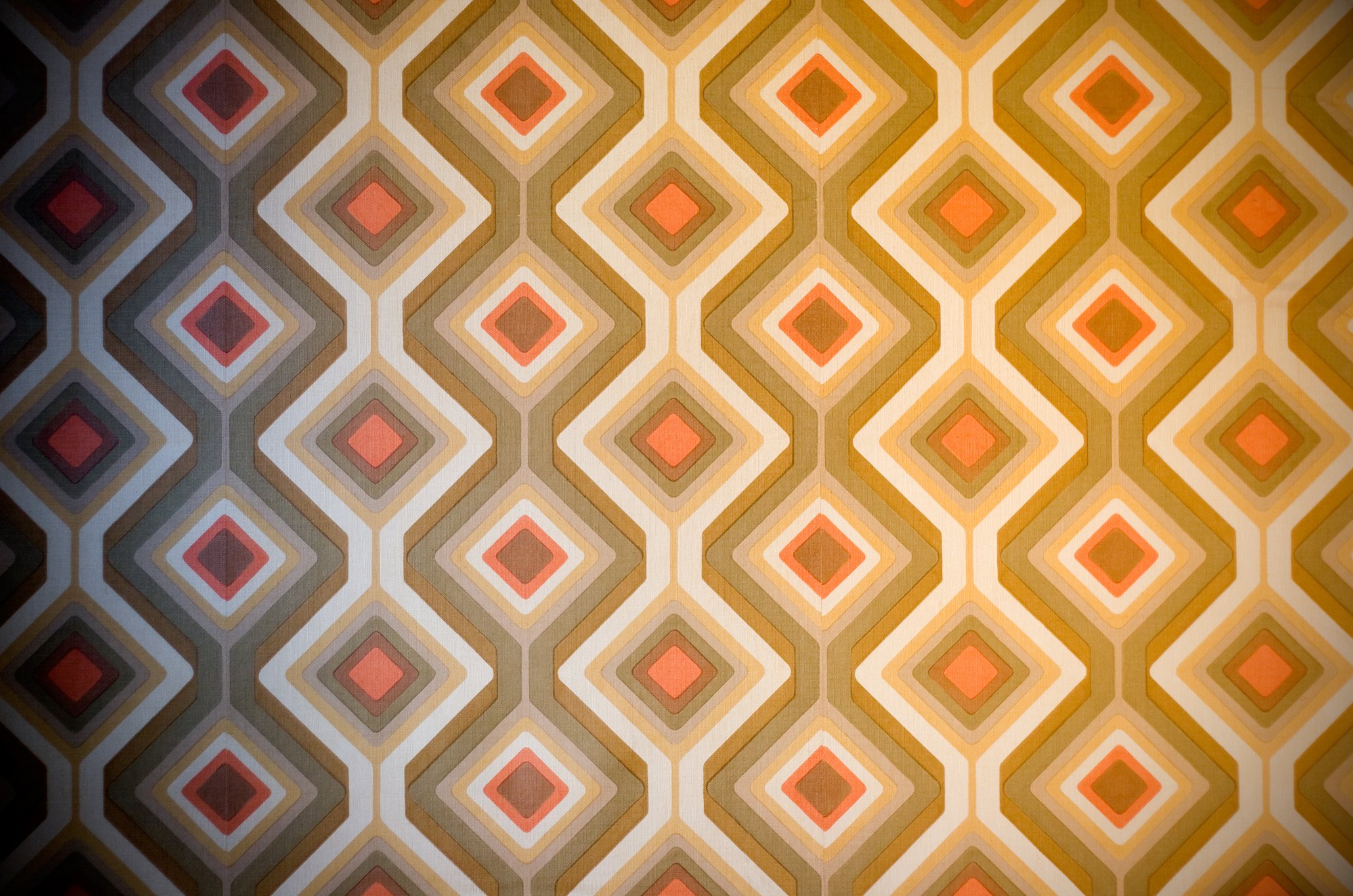 Funky retro 70s wallpaper